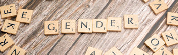 scrabble letters spelling the word Gender